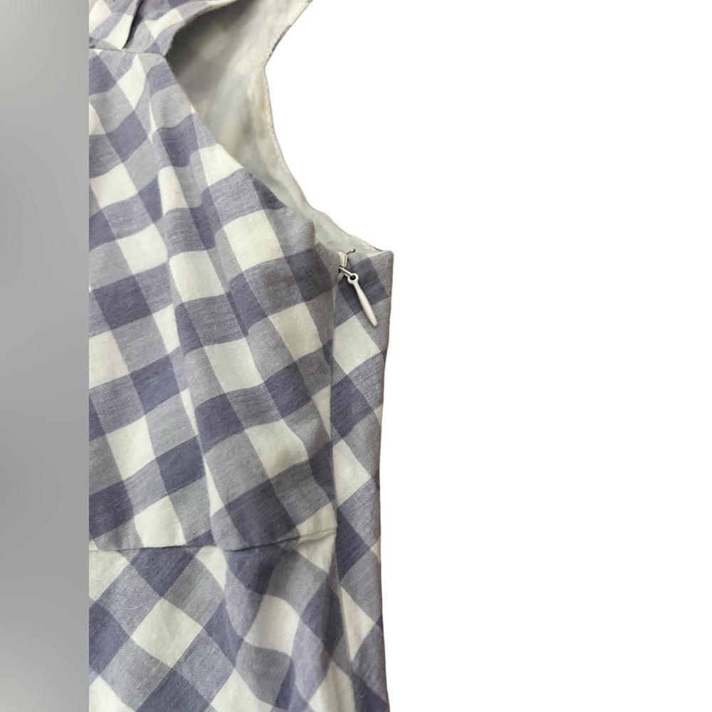 Saylor Hadleigh Lavender & White Gingham Mini Dress Preppy Cottagecore 90s Sz XL - Picture 10 of 15